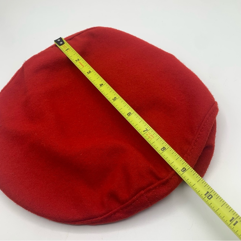 Vintage Pendleton Red Wool Newsboy Cap M Made in USA - Picture 8 of 10